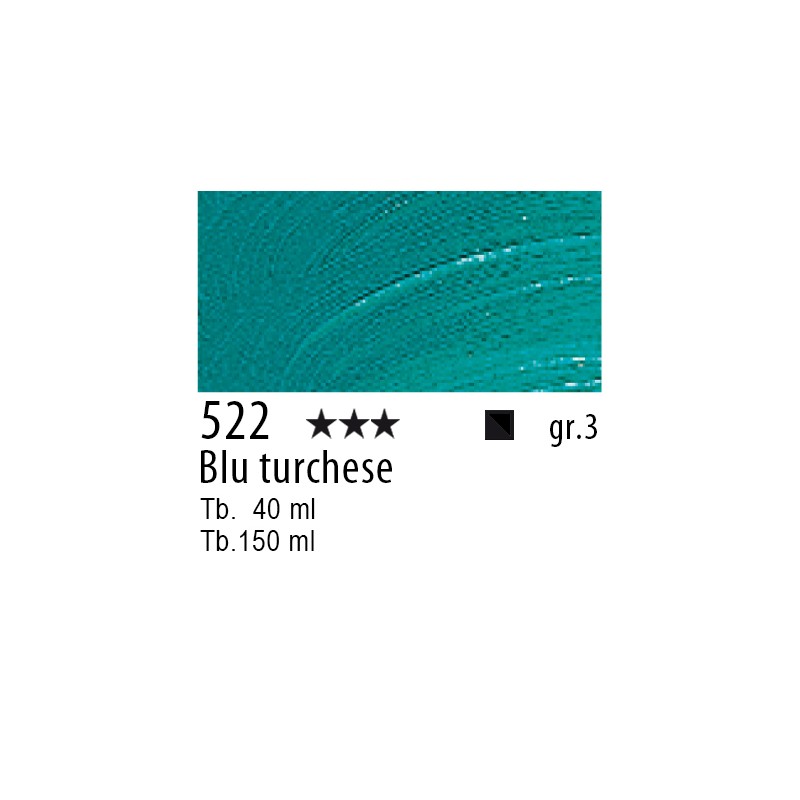 522 - Talens Olio Rembrandt Blu turchese
