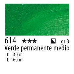 614 - Talens Olio Rembrandt Verde permanente medio