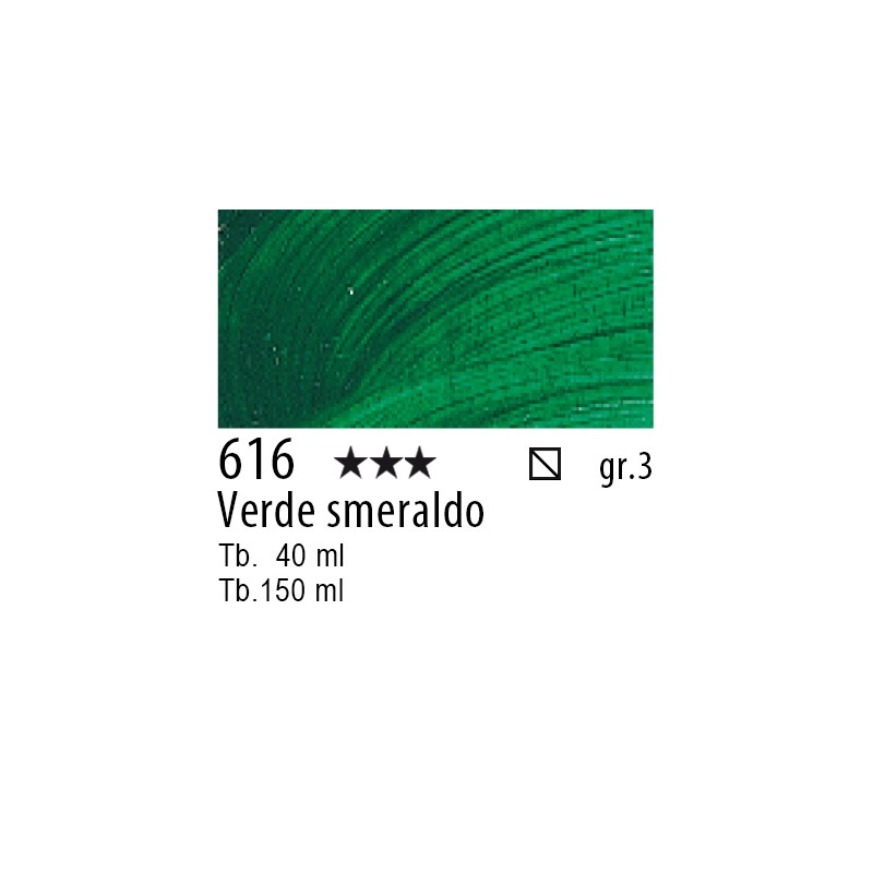 616 - Talens Olio Rembrandt Verde smeraldo