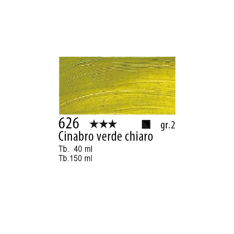 626 - Talens Olio Rembrandt Cinabro verde chiaro