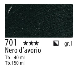 701 - Talens Olio Rembrandt Nero d'avorio