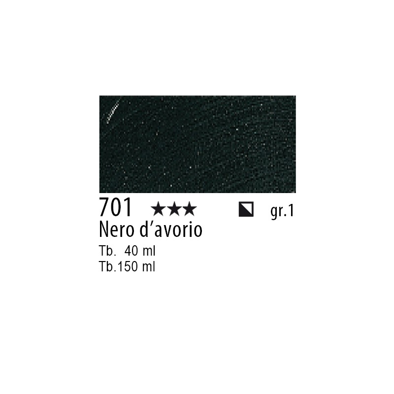 701 - Talens Olio Rembrandt Nero d'avorio