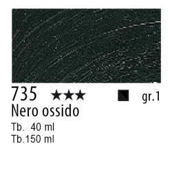 735 - Talens Olio Rembrandt Nero ossido