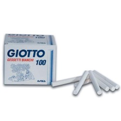 Confezione 100 gessetti bianchi Giotto