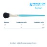 Princeton Select Serie n.P3750 bombasino black sintetico, manico corto
