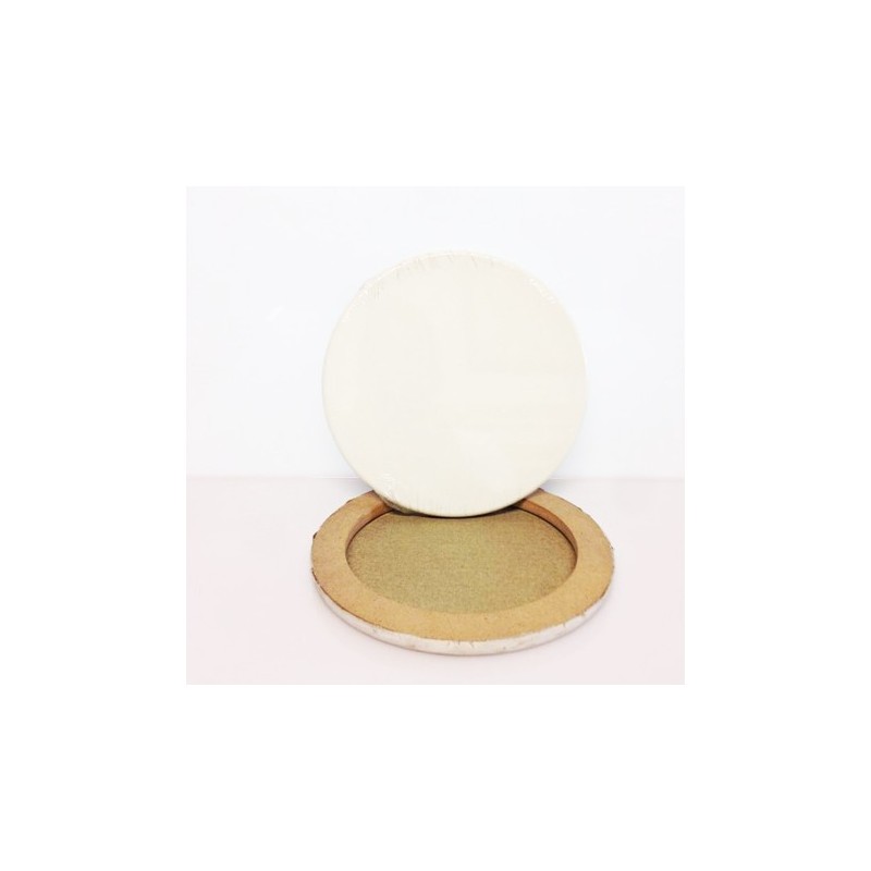 DIAM.CM.18 - Telaio telato misto cotone 350gr/mq, tondo, made in Italy
