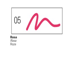 05 - Pebeo 7A Pennarello Tessuti Chiari Rosa punta a pennello 1mm