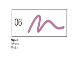 06 - Pebeo 7A Pennarello Tessuti Chiari Viola punta a pennello 1mm
