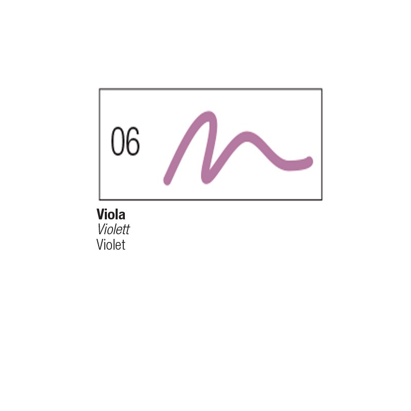 06 - Pebeo 7A Pennarello Tessuti Chiari Viola punta a pennello 1mm