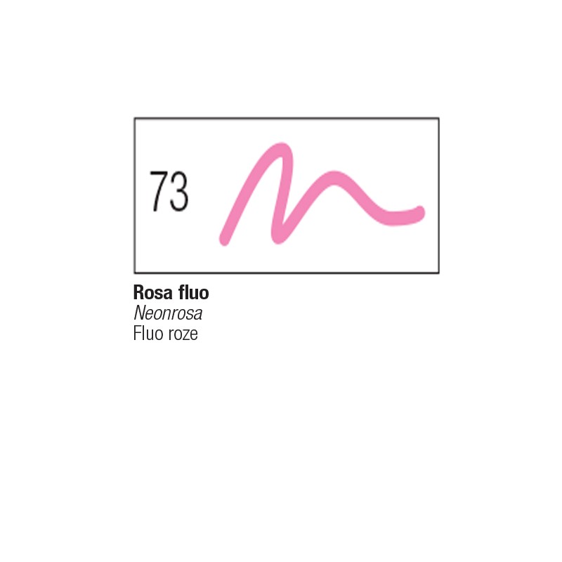 73 - Pebeo 7A Pennarello Tessuti Chiari Rosa Fluo punta a pennello 1mm