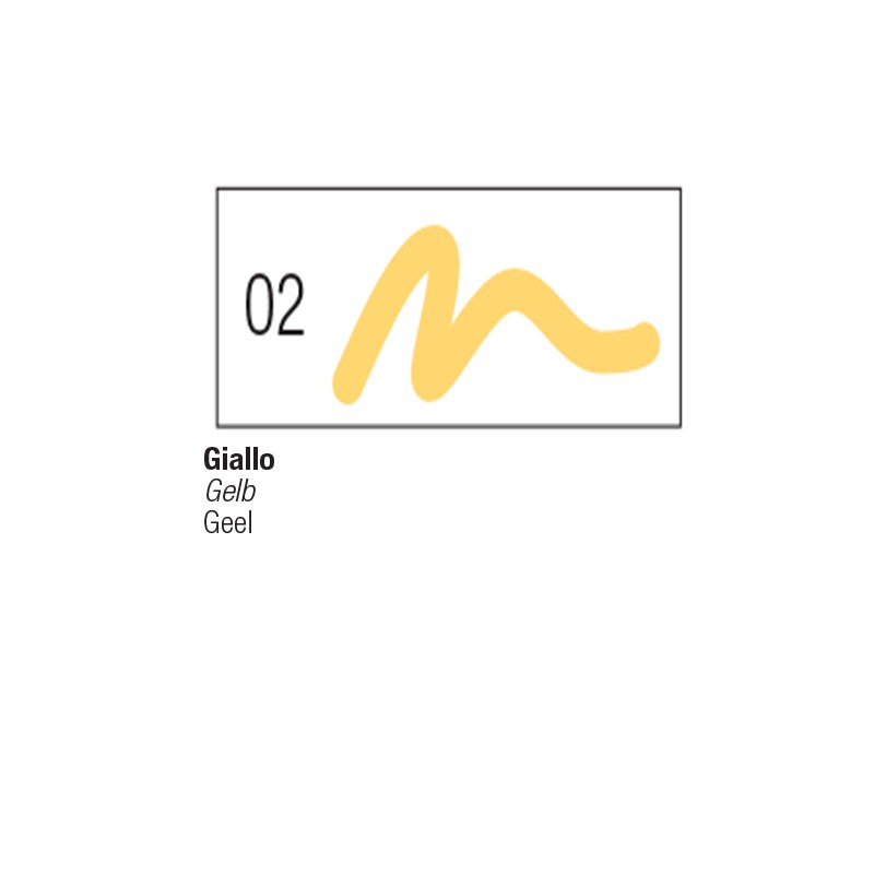 02 - Pebeo 7A Pennarello Opaco Giallo punta tonda 4mm