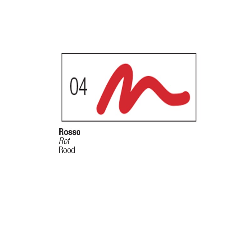 04 - Pebeo 7A Pennarello Opaco Rosso punta tonda 4mm