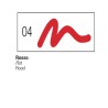 04 - Pebeo 7A Pennarello Opaco Rosso punta tonda 4mm