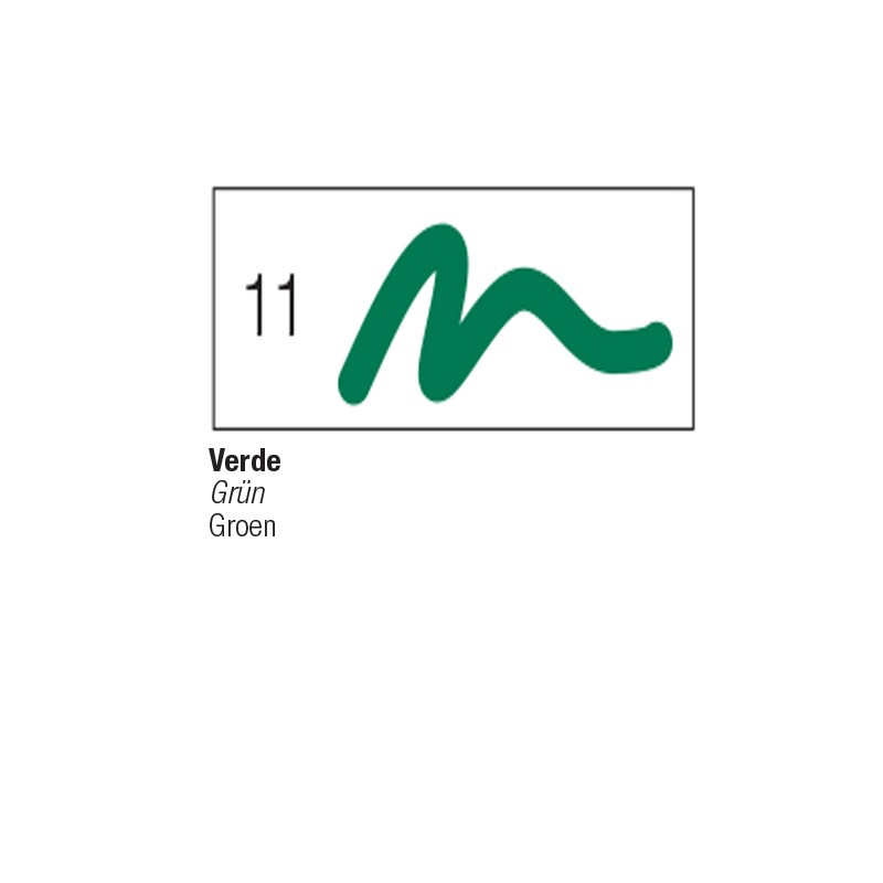 11 - Pebeo 7A Pennarello Opaco Verde punta tonda 4mm