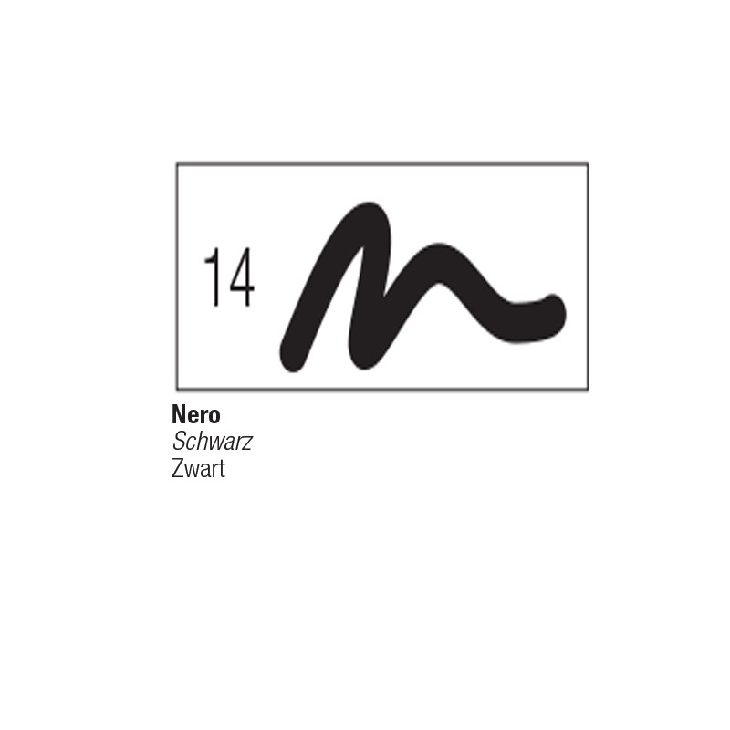 14 - Pebeo 7A Pennarello Opaco Nero punta tonda 4mm