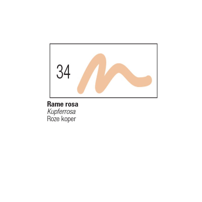34 - Pebeo 7A Pennarello Opaco Rame Rosa punta tonda 4mm