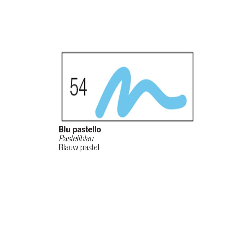 54 - Pebeo 7A Pennarello Opaco Blu pastello punta tonda 4mm