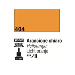 404 - Pebeo Acrylic Marker Arancione Chiaro punta fine rotonda 1,2mm