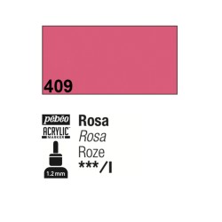 409 - Pebeo Acrylic Marker Rosa punta fine rotonda 1,2mm
