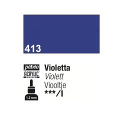 413 - Pebeo Acrylic Marker Violetta punta fine rotonda 1,2mm