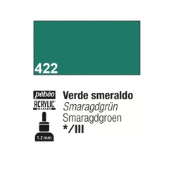 422 - Pebeo Acrylic Marker Verde Smeraldo punta fine rotonda 1,2mm