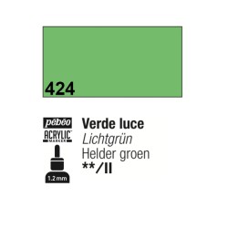 424 - Pebeo Acrylic Marker Verde Luce punta fine rotonda 1,2mm