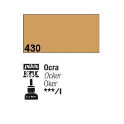 430 - Pebeo Acrylic Marker Ocra punta fine rotonda 1,2mm