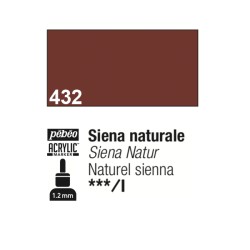 432 - Pebeo Acrylic Marker Siena Naturale punta fine rotonda 1,2mm