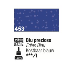 453 - Pebeo Acrylic Marker Blu Prezioso punta fine rotonda 1,2mm