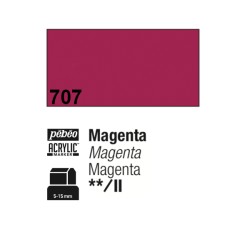 707 - Pebeo Acrylic Marker Magenta punta 3 in 1, 5-15mm