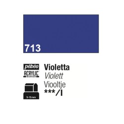 713 - Pebeo Acrylic Marker Violetta punta 3 in 1, 5-15mm