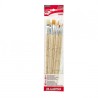 Set 8 Pennelli Assortiti Pebeo Pop Art naturali e sintetici, manico lungo